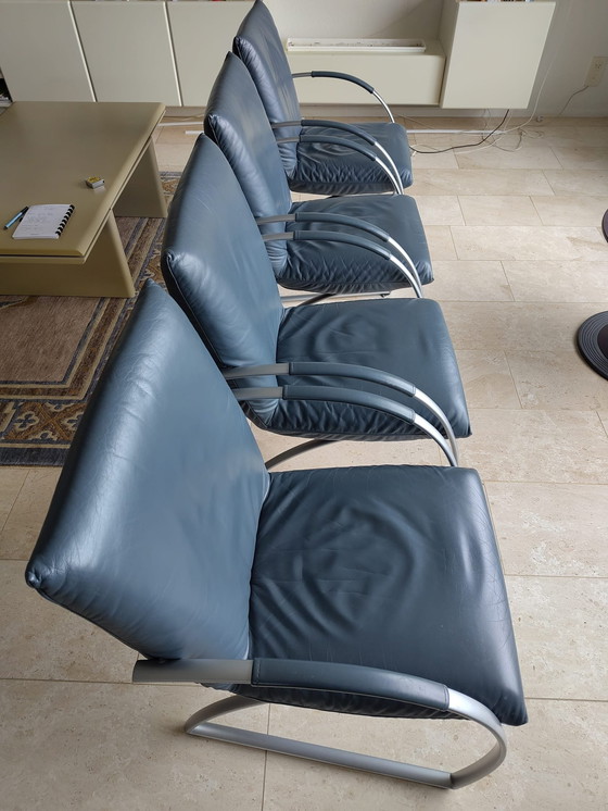 Image 1 of 4 Rolf Benz Leather Dining Chairs