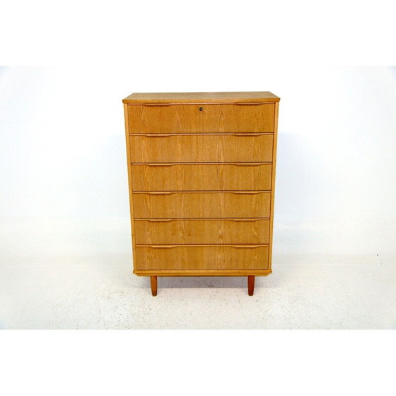 Image 1 of Vintage oak chest of drawers, Denmark 1960
