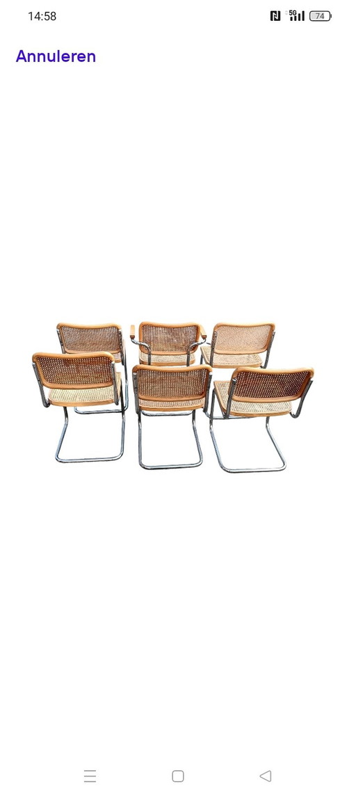 Marcel Breuer For Pastoe, Cesca Chairs