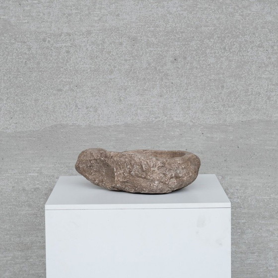Image 1 of Vintage primitive stone bowl, 1920s