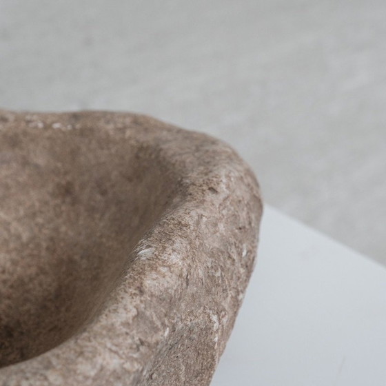 Image 1 of Vintage primitive stone bowl, 1920s
