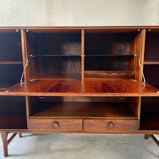 Image 1 of Rosewood Highboard Fristho 1960