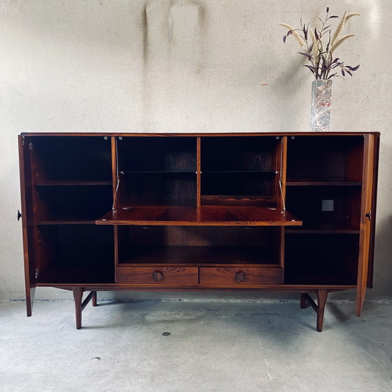 Image 1 of Rosewood Highboard Fristho 1960