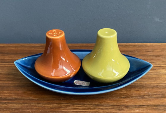 Image 1 of Salt  And Peper Shaker By Zenith Gouda Model 1668 Ceramics 1960S