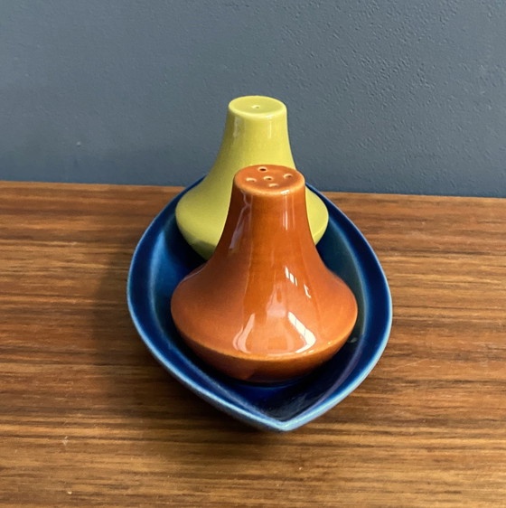 Image 1 of Salt  And Peper Shaker By Zenith Gouda Model 1668 Ceramics 1960S