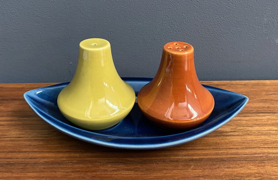 Image 1 of Salt  And Peper Shaker By Zenith Gouda Model 1668 Ceramics 1960S