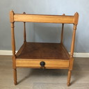 2x English Mahogany Wooden Nightstands