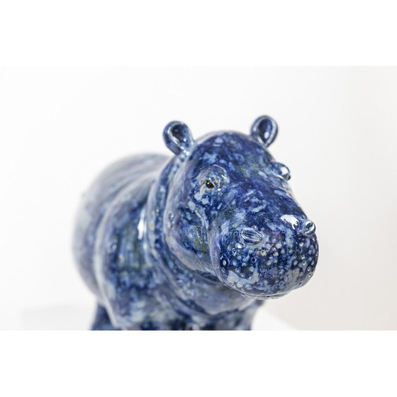 Image 1 of Vintage sculpture in glazed stoneware by Valérie Courtet