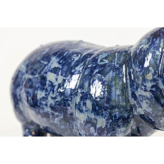 Image 1 of Vintage sculpture in glazed stoneware by Valérie Courtet