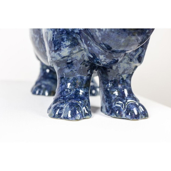 Image 1 of Vintage sculpture in glazed stoneware by Valérie Courtet