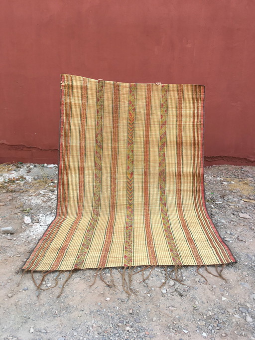 Mauritanian mat Touareg carpet 2.76 X 1.92 M