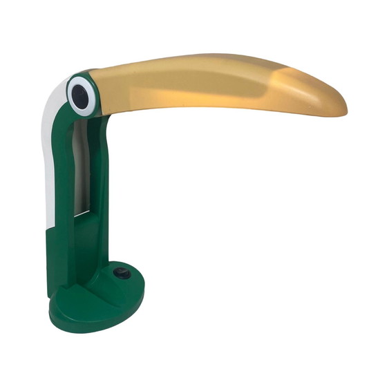 Image 1 of Lampe Toucan - Pop Art / Space Age Design - Edition verte et jaune