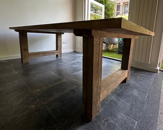 Image 1 of Vintage oak monastery table