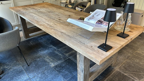 Image 1 of Vintage oak monastery table