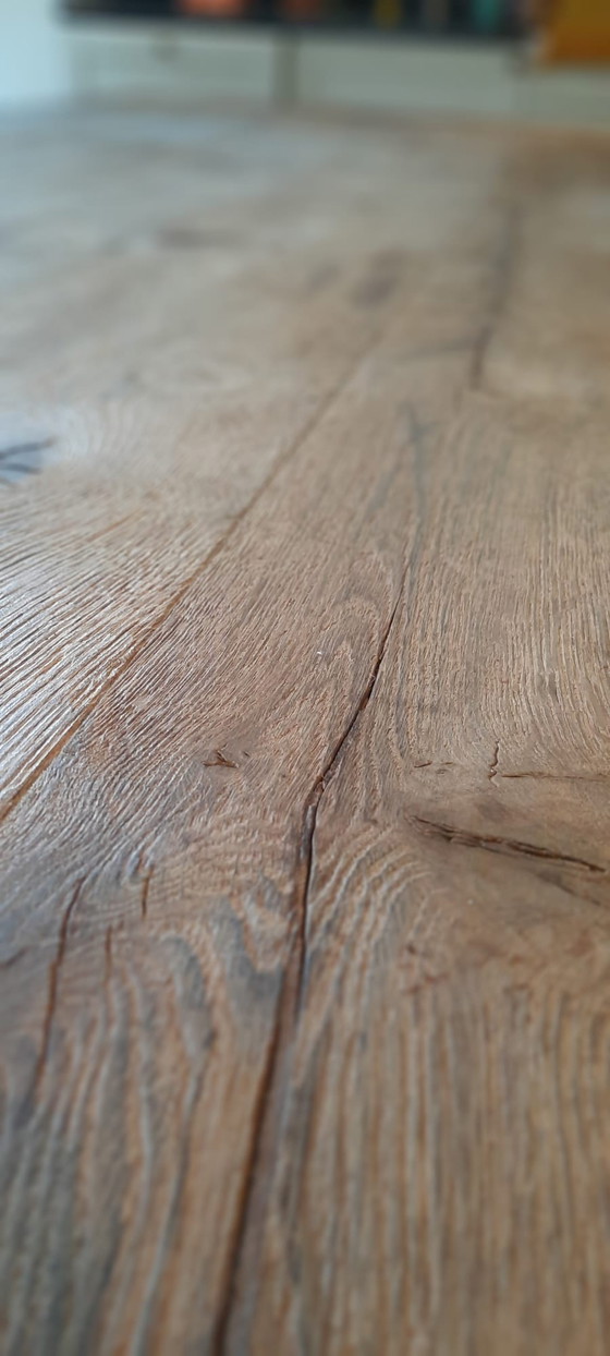 Image 1 of Vintage oak monastery table