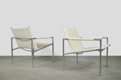 Spectrum / Vintage Rattan Armchairs Sz01 / Martin Visser / Netherlands 1980S