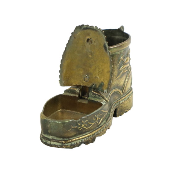 Image 1 of Copper Shoe Ashtray Italy