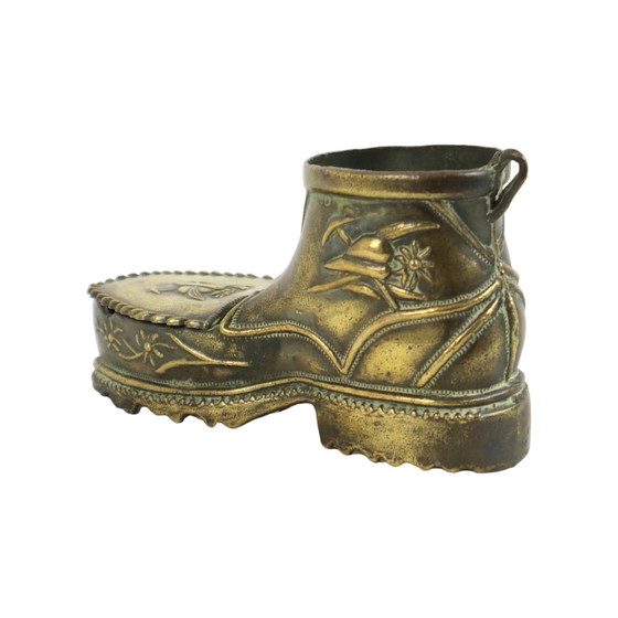 Image 1 of Copper Shoe Ashtray Italy