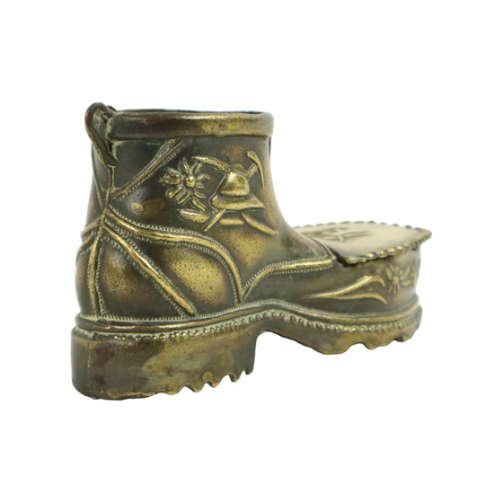 Image 1 of Copper Shoe Ashtray Italy