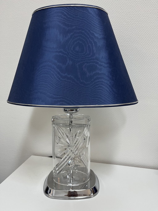 Nachtmann Table Lamp With Blue Shade