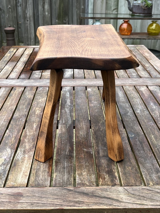 Image 1 of Brutalist Vintage Side Table - Timeless Design from the '60s-'70s
