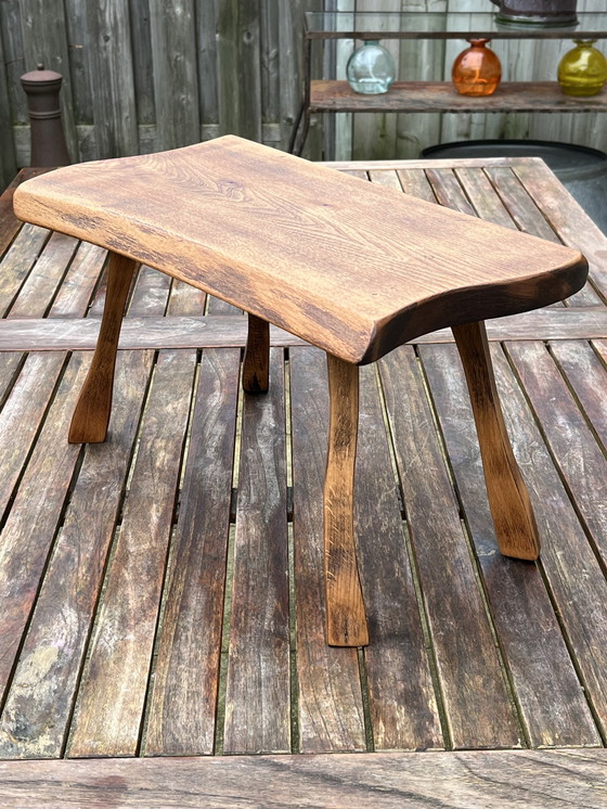 Image 1 of Brutalist Vintage Side Table - Timeless Design from the '60s-'70s