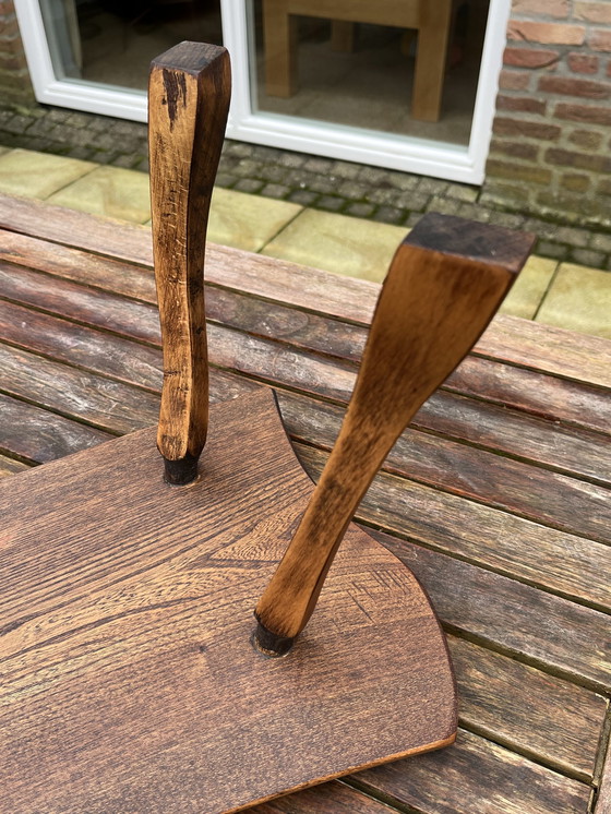 Image 1 of Brutalist Vintage Side Table - Timeless Design from the '60s-'70s