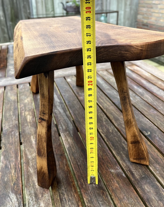 Image 1 of Brutalist Vintage Side Table - Timeless Design from the '60s-'70s