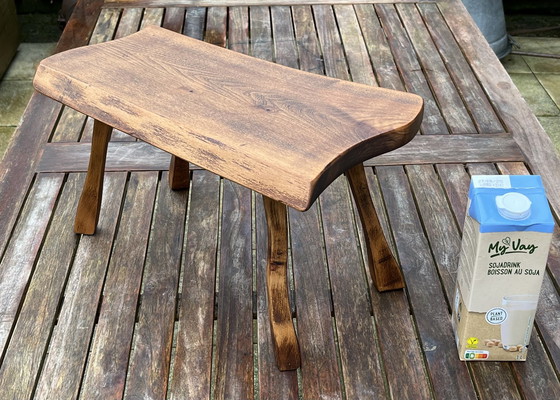 Image 1 of Brutalist Vintage Side Table - Timeless Design from the '60s-'70s