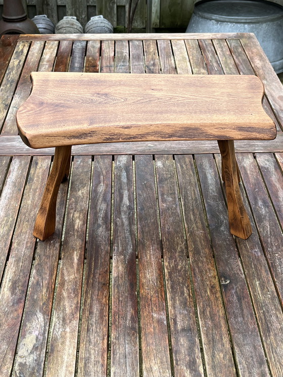 Image 1 of Brutalist Vintage Side Table - Timeless Design from the '60s-'70s
