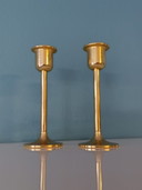 Vintage Siegl Germany 24-carat Candlesks Candlesticks Gold