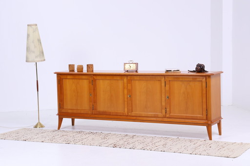 Light vintage sideboard | buffet sideboard | Mid - Century cabinet retro wood drawers storage