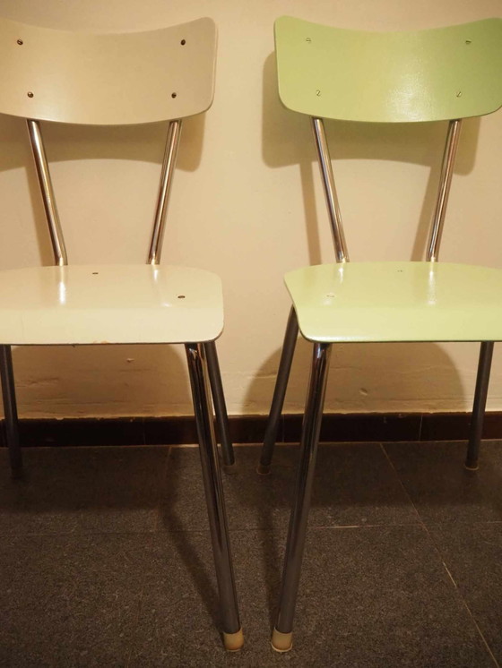 Image 1 of  Vintage Set Design Table And Chairs, Wim Rietveld, 1960S