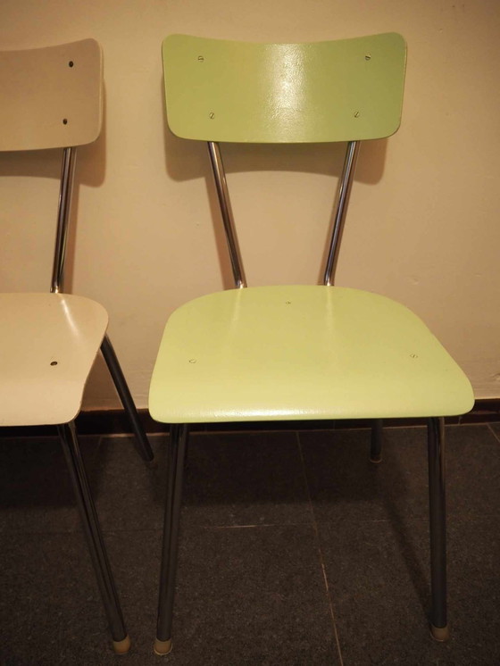 Image 1 of  Vintage Set Design Table And Chairs, Wim Rietveld, 1960S