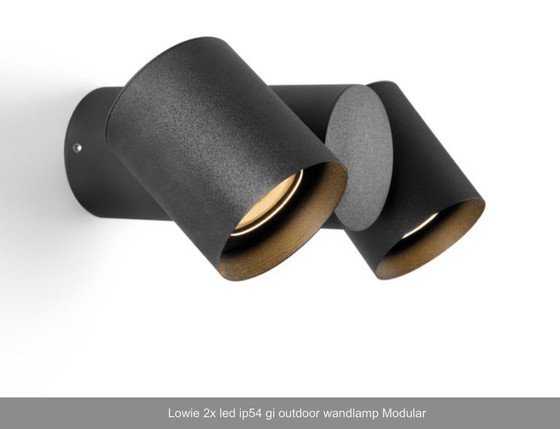 Image 1 of 2x Modular Lowie led ip54 gi outdoor wall light