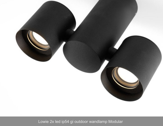 Image 1 of 2x Modular Lowie led ip54 gi outdoor wall light