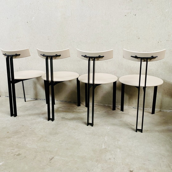 Image 1 of Harvink ZETA minimalist dining chairs Dutch Design 1980