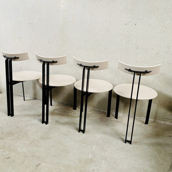 Image 1 of Harvink ZETA minimalist dining chairs Dutch Design 1980