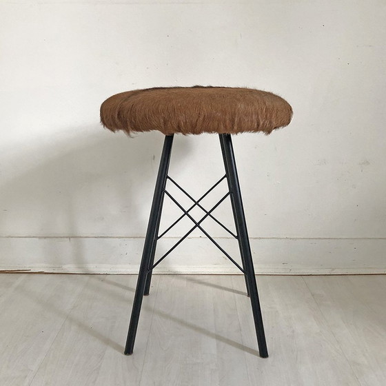 Image 1 of 70'S Vintage Cowhide Stool