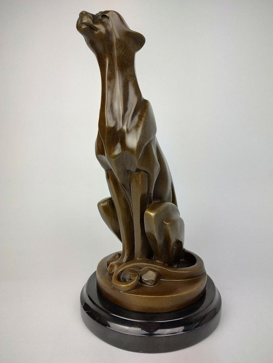 Image 1 of Cheetah Or Cheetah Bronze Statue