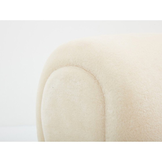 Image 1 of Vintage 3-seater sofa in mohair velvet by Jules Leleu for Edmond Honoré, 1940