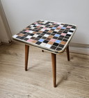 Table d'appoint vintage en mosaïque