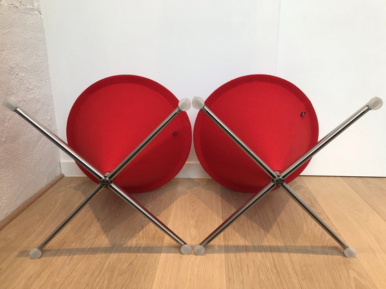 Image 1 of 8x Vitra Cone Stools by Verner Panton