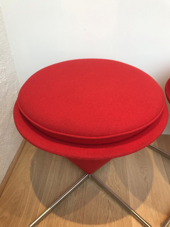 Image 1 of 8x Vitra Cone Stools by Verner Panton