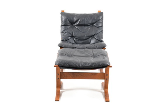 Image 1 of Siesta Lounge Chair & Ottoman by Ingmar Relling for Westnofa, 1970s, Set of 2