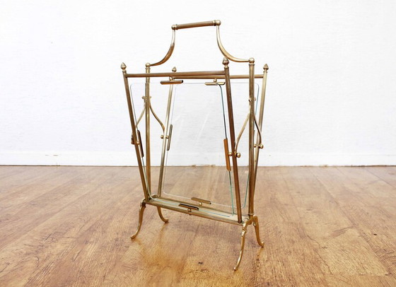 Image 1 of French magazine rack from Maison Jansen from the 1950s