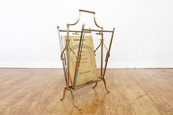 Image 1 of French magazine rack from Maison Jansen from the 1950s