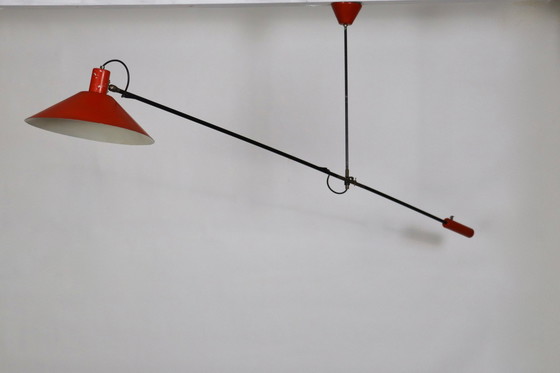 Image 1 of JJM Hoogervorst Anvia Counter Balance Ceiling Lamp Holland 1957