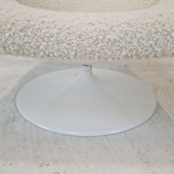 Image 1 of Poltrona vintage con pouf in legno e metallo di Geoffrey Harcourt per Artifort, 1970