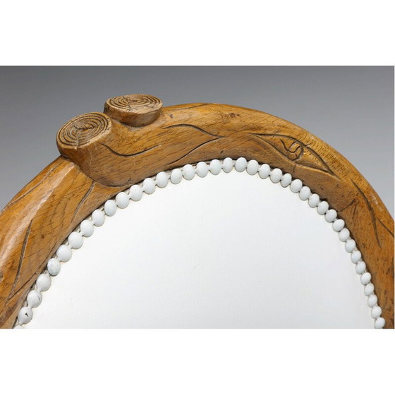 Image 1 of Sedia vintage in legno intagliata a mano, 1960
